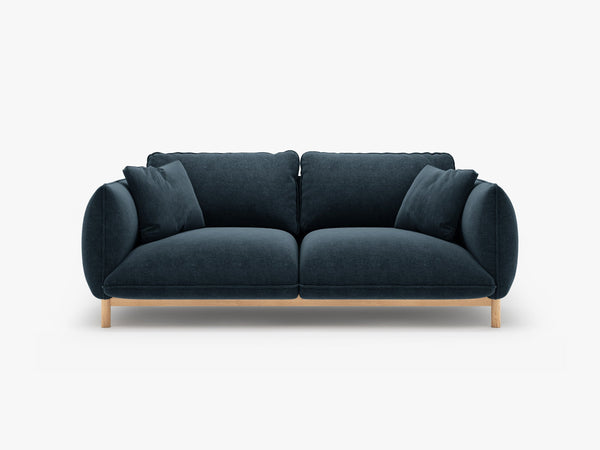 Scandinavian Style 2-Seater Sofa – Compact Wooden Frame Couch W178