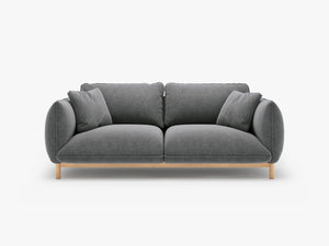 Scandinavian Style 2-Seater Sofa – Compact Wooden Frame Couch W178