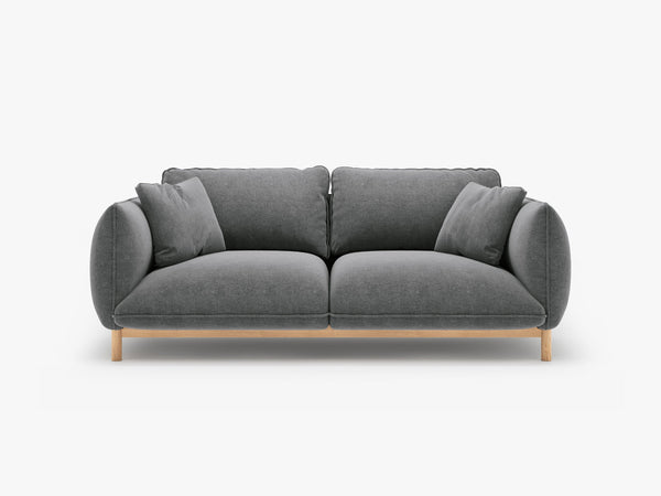 Scandinavian Style 2-Seater Sofa – Compact Wooden Frame Couch W178