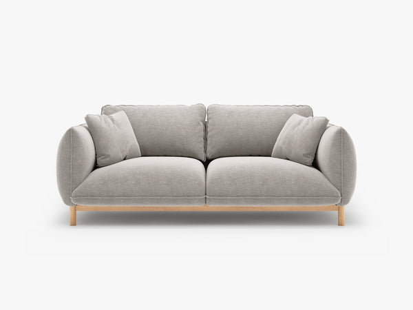 Scandinavian Style 2-Seater Sofa – Compact Wooden Frame Couch W178