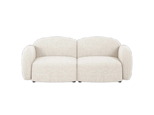 Scandinavian Corner Sofa – Feather-Filled Comfort with Wooden Legs W286