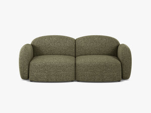 Scandinavian Corner Sofa – Feather-Filled Comfort with Wooden Legs W286