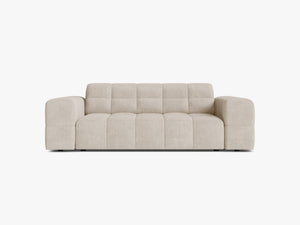 Modern 2-Seater Sofa – Upholstered Deep Seat Couch with Tufted Design W178