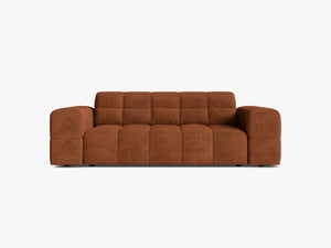 Modern 2-Seater Sofa – Upholstered Deep Seat Couch with Tufted Design W178