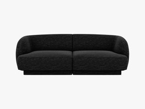 Compact 2-Seater Sofa with Rounded Design & Modular Flexibility W180