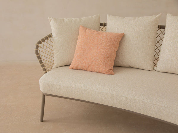 Outdoor 3-Seater Sofa – Woven Rope Garden Lounge Couch W201