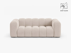 Modern 2-Seater Sofa with Curved Design & Soft Comfort W200