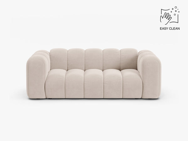 Modern 2-Seater Sofa with Curved Design & Soft Comfort W200