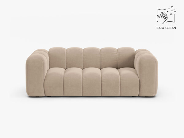 Modern 2-Seater Sofa with Curved Design & Soft Comfort W200