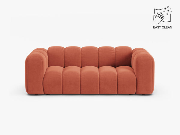 Modern 2-Seater Sofa with Curved Design & Soft Comfort W200