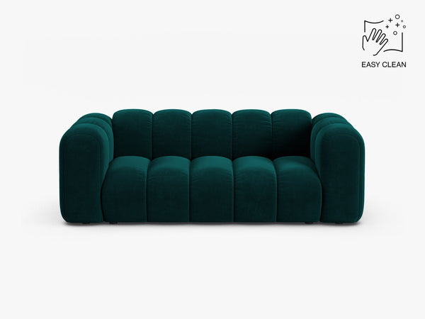 Modern 2-Seater Sofa with Curved Design & Soft Comfort W200