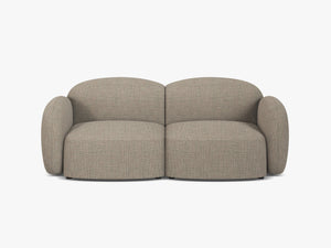 Scandinavian Corner Sofa – Feather-Filled Comfort with Wooden Legs W286