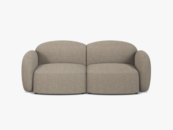 Scandinavian Corner Sofa – Feather-Filled Comfort with Wooden Legs W286