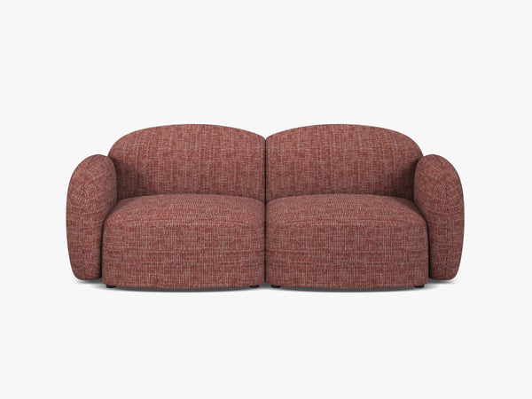 Scandinavian Corner Sofa – Feather-Filled Comfort with Wooden Legs W286