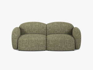 Scandinavian Corner Sofa – Feather-Filled Comfort with Wooden Legs W286