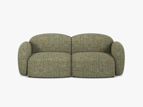 Scandinavian Corner Sofa – Feather-Filled Comfort with Wooden Legs W286