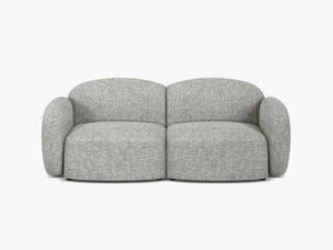 Scandinavian Corner Sofa – Feather-Filled Comfort with Wooden Legs W286