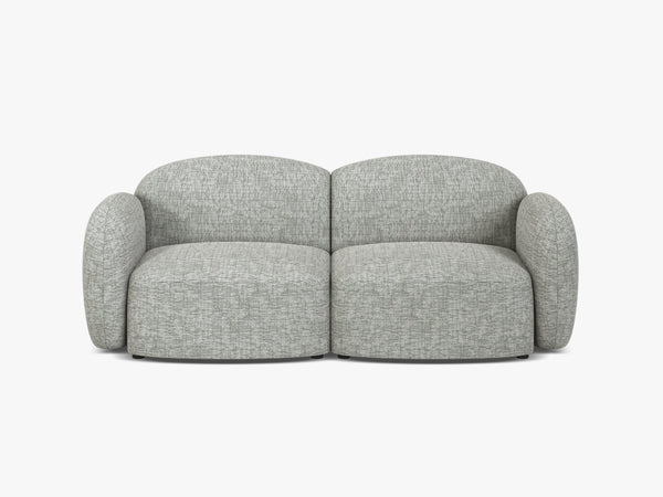 Scandinavian Corner Sofa – Feather-Filled Comfort with Wooden Legs W286
