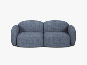 Scandinavian Corner Sofa – Feather-Filled Comfort with Wooden Legs W286