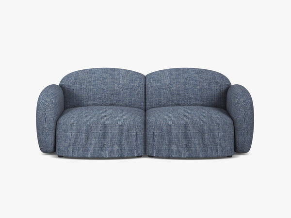 Scandinavian Corner Sofa – Feather-Filled Comfort with Wooden Legs W286