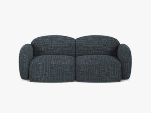 Scandinavian Corner Sofa – Feather-Filled Comfort with Wooden Legs W286