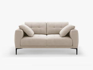 2-Seater Sofa with Deep Seating – Modern Design with Metal Legs W161
