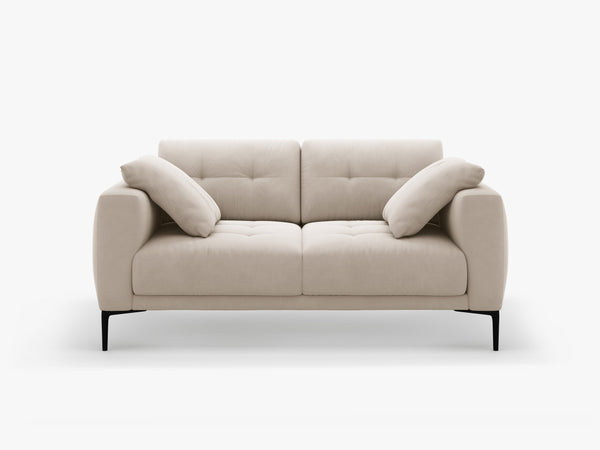 2-Seater Sofa with Deep Seating – Modern Design with Metal Legs W161
