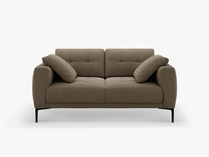 2-Seater Sofa with Deep Seating – Modern Design with Metal Legs W161