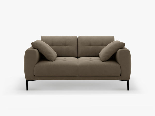 2-Seater Sofa with Deep Seating – Modern Design with Metal Legs W161