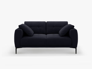 2-Seater Sofa with Deep Seating – Modern Design with Metal Legs W161