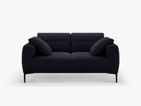 2-Seater Sofa with Deep Seating – Modern Design with Metal Legs W161