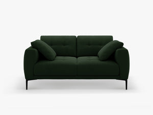 2-Seater Sofa with Deep Seating – Modern Design with Metal Legs W161