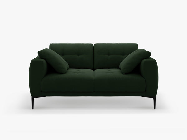 2-Seater Sofa with Deep Seating – Modern Design with Metal Legs W161