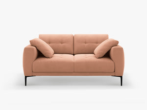 2-Seater Sofa with Deep Seating – Modern Design with Metal Legs W161