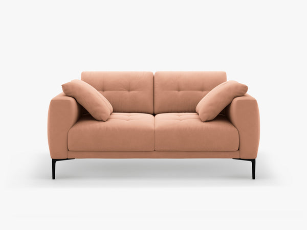 2-Seater Sofa with Deep Seating – Modern Design with Metal Legs W161
