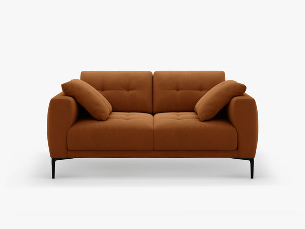 2-Seater Sofa with Deep Seating – Modern Design with Metal Legs W161