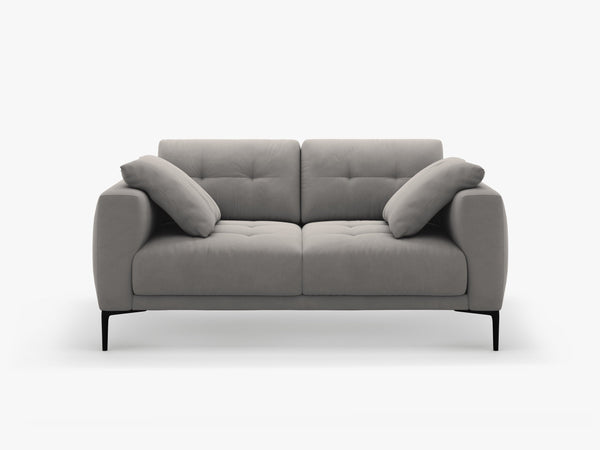 2-Seater Sofa with Deep Seating – Modern Design with Metal Legs W161