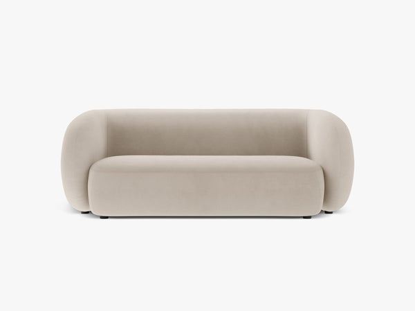 Compact 2-Seater Sofa with Curved Design & Soft Comfort W183