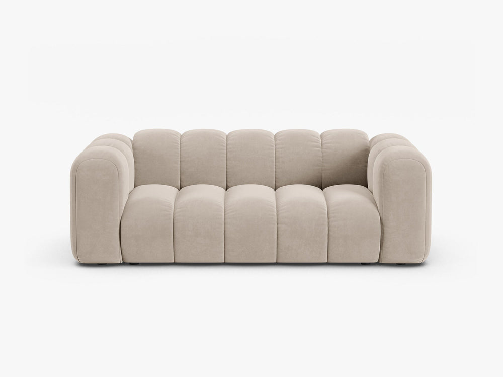 Modern 2-Seater Sofa with Curved Design & Soft Comfort W200