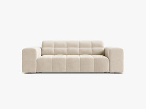Modern 2-Seater Sofa – Upholstered Deep Seat Couch with Tufted Design W178