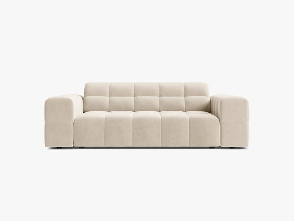 Modern 2-Seater Sofa – Upholstered Deep Seat Couch with Tufted Design W178