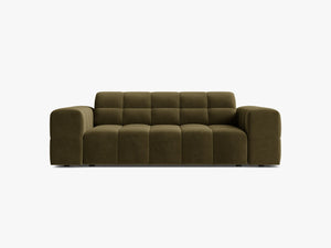 Modern 2-Seater Sofa – Upholstered Deep Seat Couch with Tufted Design W178