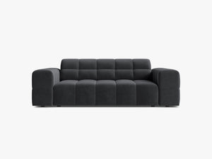 Modern 2-Seater Sofa – Upholstered Deep Seat Couch with Tufted Design W178