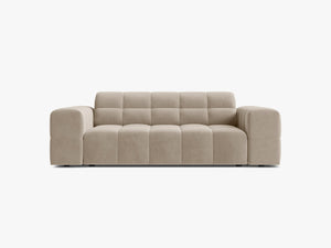 Modern 2-Seater Sofa – Upholstered Deep Seat Couch with Tufted Design W178