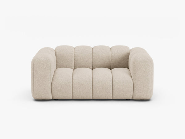 Compact 2-Seater Sofa with Curved Design & Soft Comfort W170