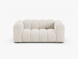 Compact 2-Seater Sofa with Curved Design & Soft Comfort W170