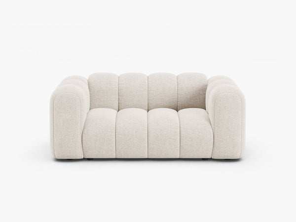 Compact 2-Seater Sofa with Curved Design & Soft Comfort W170