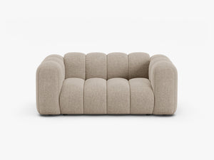 Compact 2-Seater Sofa with Curved Design & Soft Comfort W170
