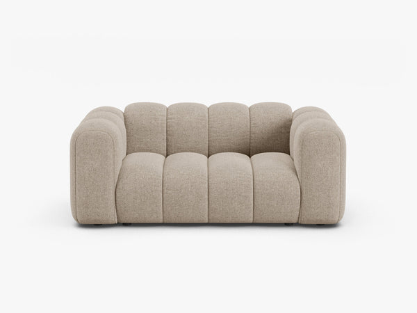 Compact 2-Seater Sofa with Curved Design & Soft Comfort W170