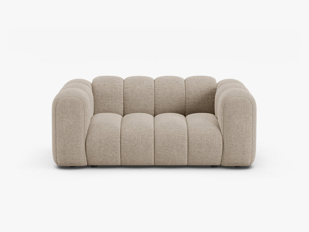 Compact 2-Seater Sofa with Curved Design & Soft Comfort W170